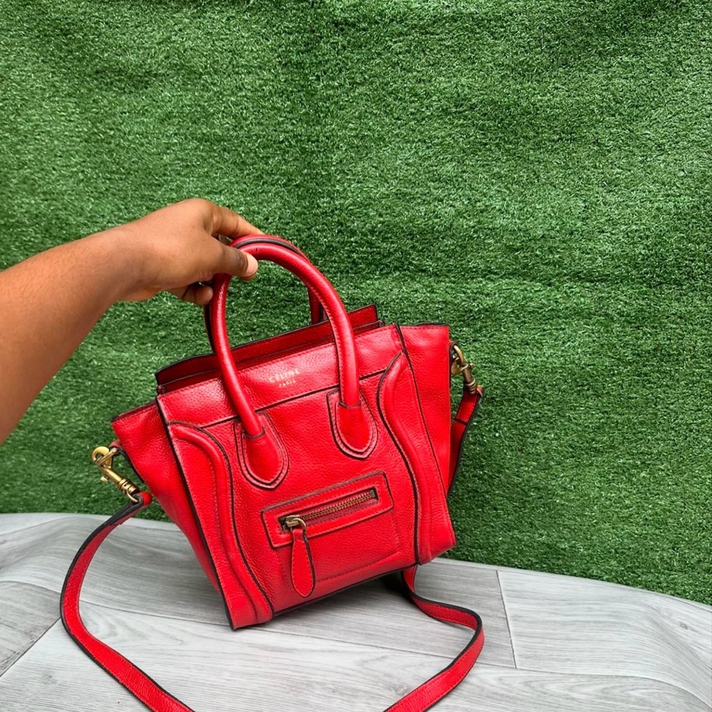 Red Designer Handbag